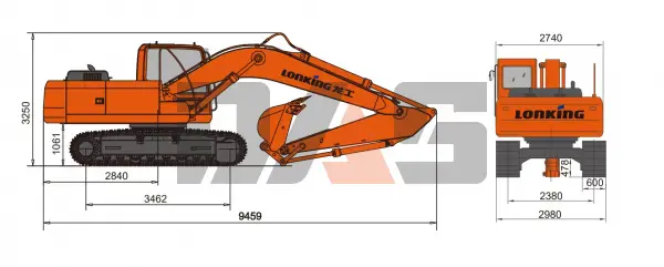 Экскаватор Lonking CDM6225N габарит купить в Омске